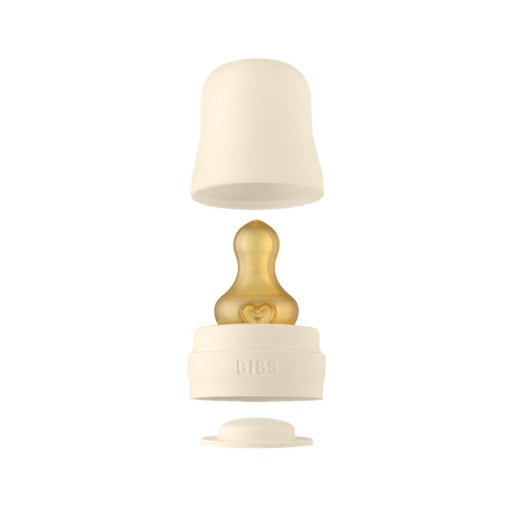 Bibs Tuttipullo lasi 110ml - Ivory