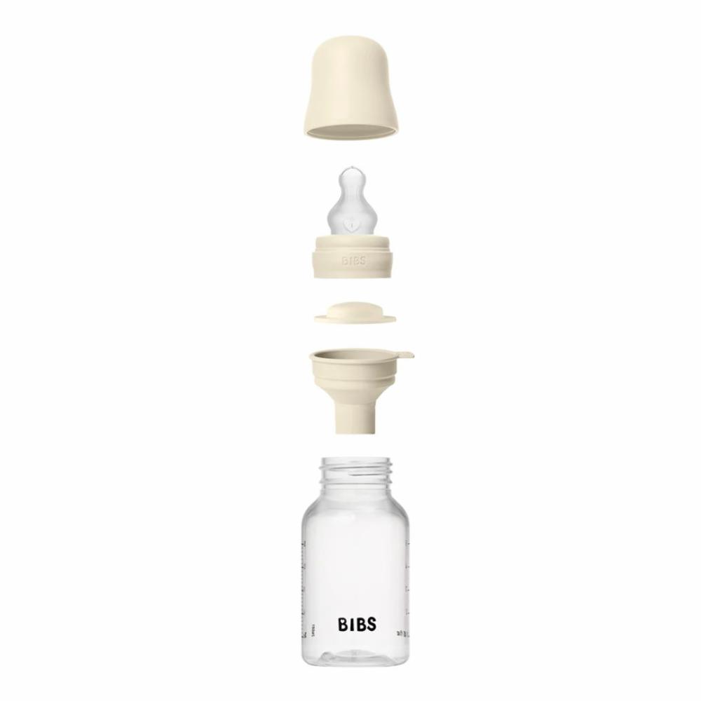 Bibs Tuttipullo Silikoni tutilla 150ml - Ivory