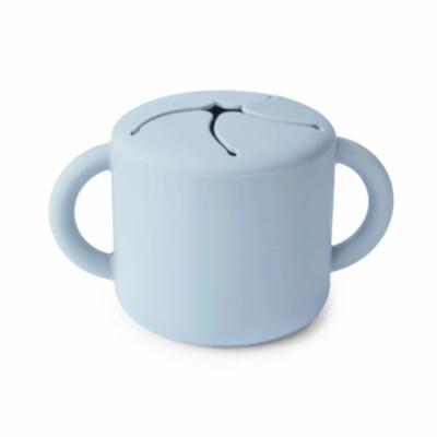 Mushie Silikoninen V&auml;lipalakuppi - Powder blue