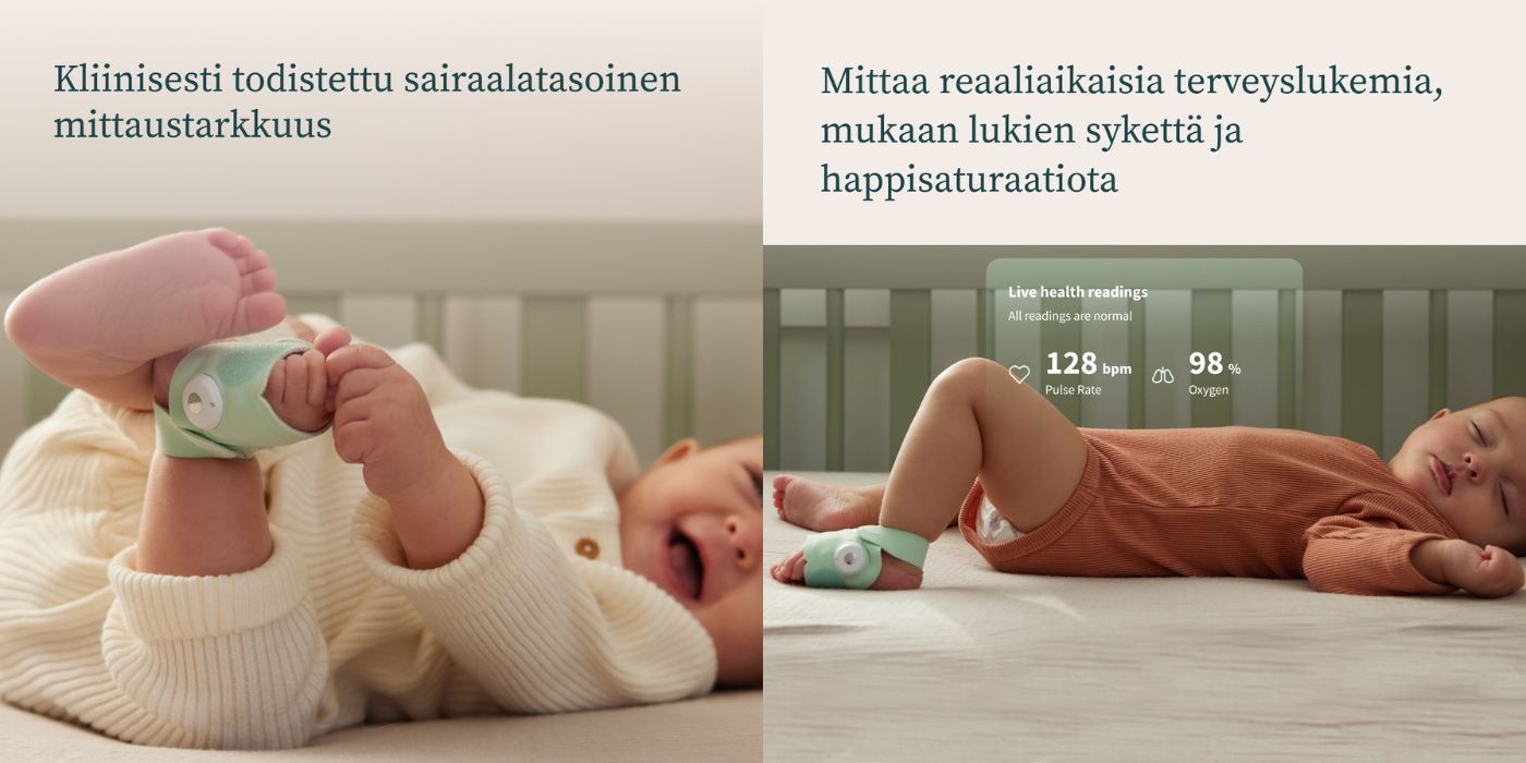 Uudella Owlet Dream Sock älysukalla on kliinisesti todistettu mittaustarkkuus.