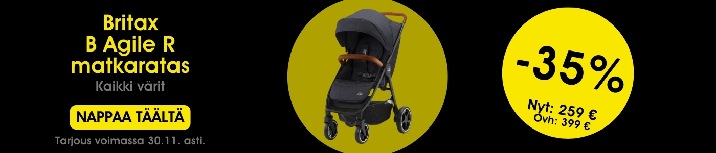 Nappaa Black Month Britax B Agile R matkaratas ale täältä.