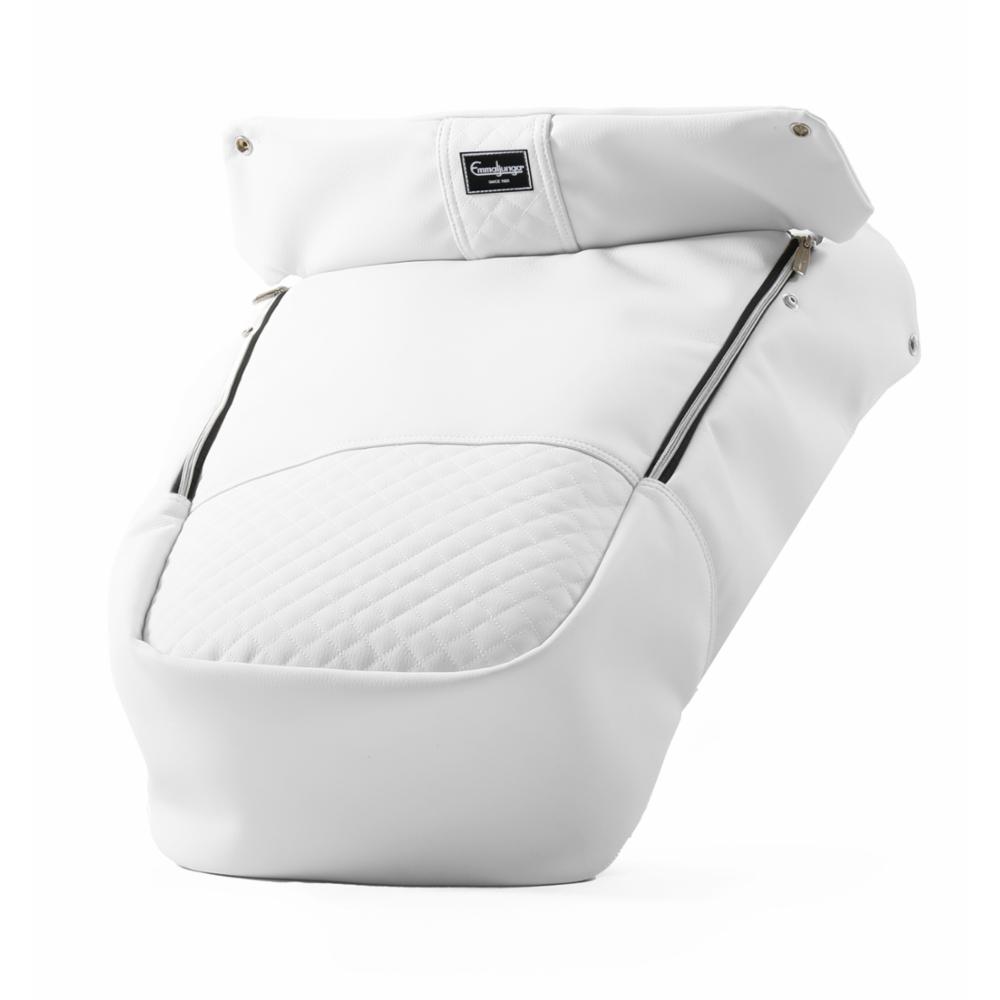 Emmaljunga NXT Jalkapeite De Luxe Ergo - Polar White leatherette
