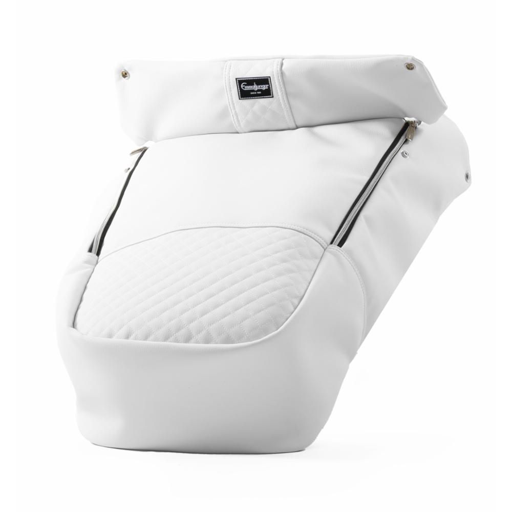 Emmaljunga Jalkapeite Lux ergo - Polar White Leath.