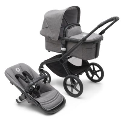 Bugaboo Fox 5 Complete yhdistelmävaunu - Black/Grey Melange