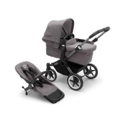 Bugaboo Donkey5 Mono Yhdistelmävaunut - Graphite/Grey Melange