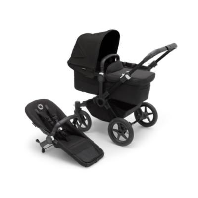 Bugaboo Donkey5 Mono Yhdistelmävaunut - Black/Midnight Black