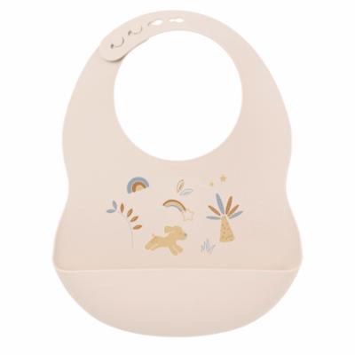 Nattou Silikoni Ruokalappu - Sand printed