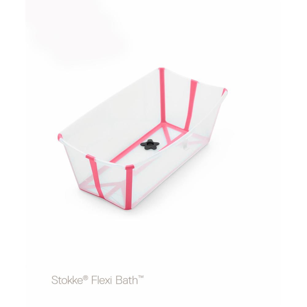 Taittuva amme Stokke Flexi Bath, Transparent pink