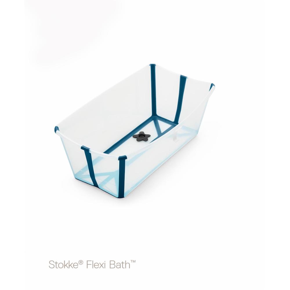 Taittuva amme Stokke Flexi Bath, Transparent blue
