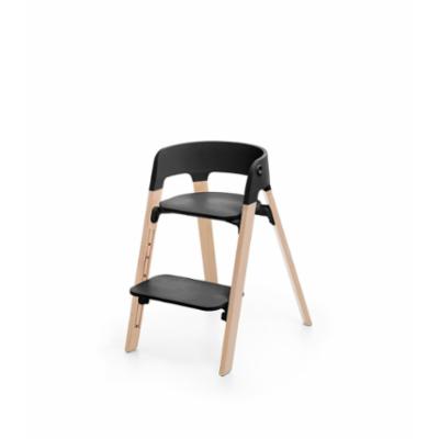 Stokke Steps Syöttötuoli - Black natural