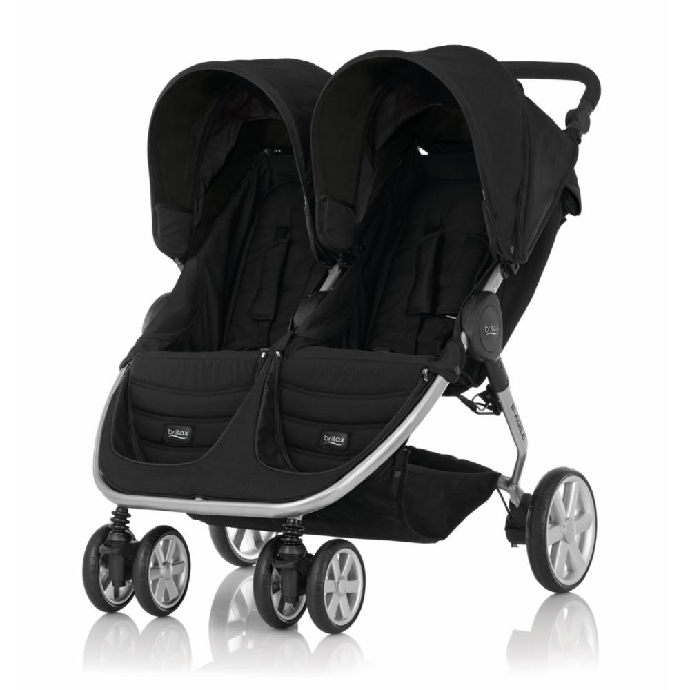 Kaksostenrattaat Britax B-Agile DOUBLE, Cosmos Black