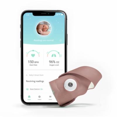 Owlet Smart Sock 3 Älysukka ja itkuhälytin Dusty Rose