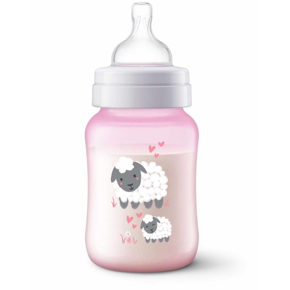 Avent Tuttipullo Anti-colic Deco pink 260ml