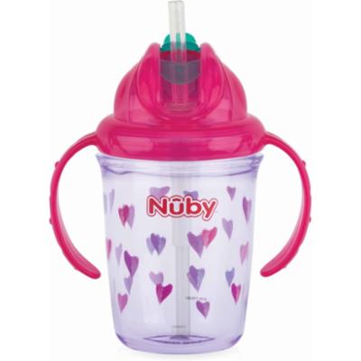 Nuby Pillimuki Tritan 240ml, PINK HEART