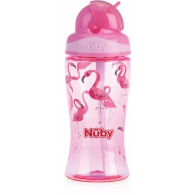 Nuby Tritan Pillipullo 360ml, FLAMINGO