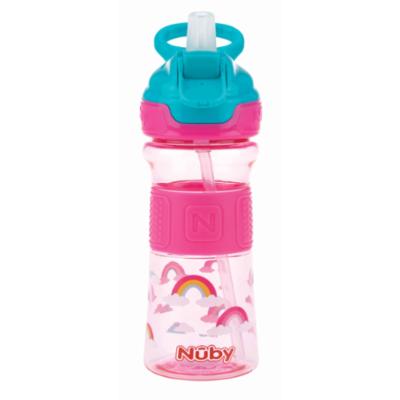 Nuby Flip-it Soft Spout Juomapullo 360ml, PINKKI