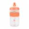 Nuby 2N1 Hard Spout Push Juomapullo 360ml, ORANSSI