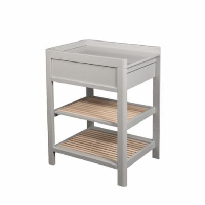 Troll Hoitopöytä Lukas - Soft grey/Natur