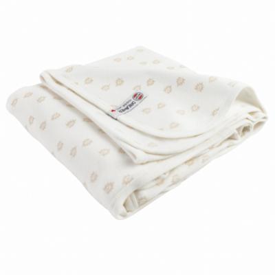Lodger Nomad Rib vauvan huopa 100x100, Cloud Dancer -vaalea