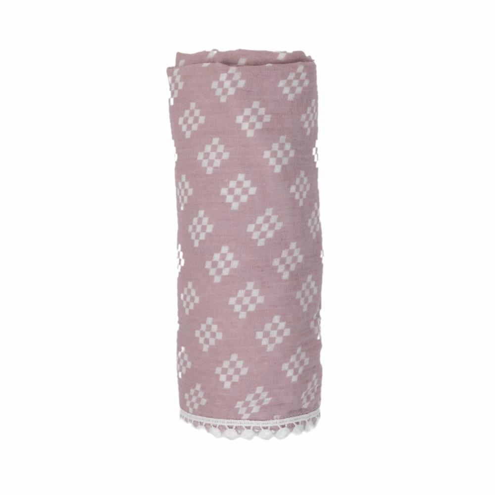 Lodger Muslin Harso Tribe 120x120 cm, Rose