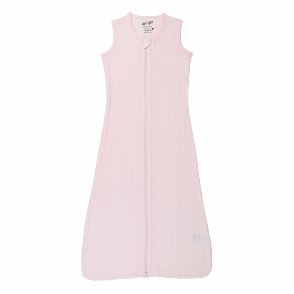 Lodger Unipussi Seersucker TOG 0.3 - Tan rosa, 86/98