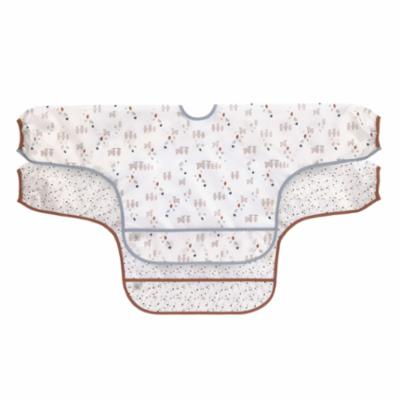 Lässig Ruokalappu Hihalla 2kpl - Tiny Farmer Sheep Blue