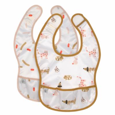 Lässig Ruokalappu Lightweight 2 kpl Little Mate - Spicy orange