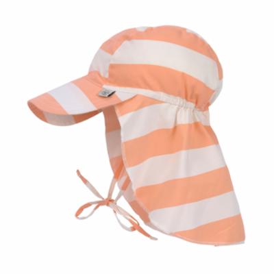 Lässig UV-hattu lipalla - Block Stripes peach, 3-6 kk, koko 43/45
