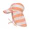 Lässig UV-hattu lipalla - Block Stripes peach, 7-18 kk, koko 46/49