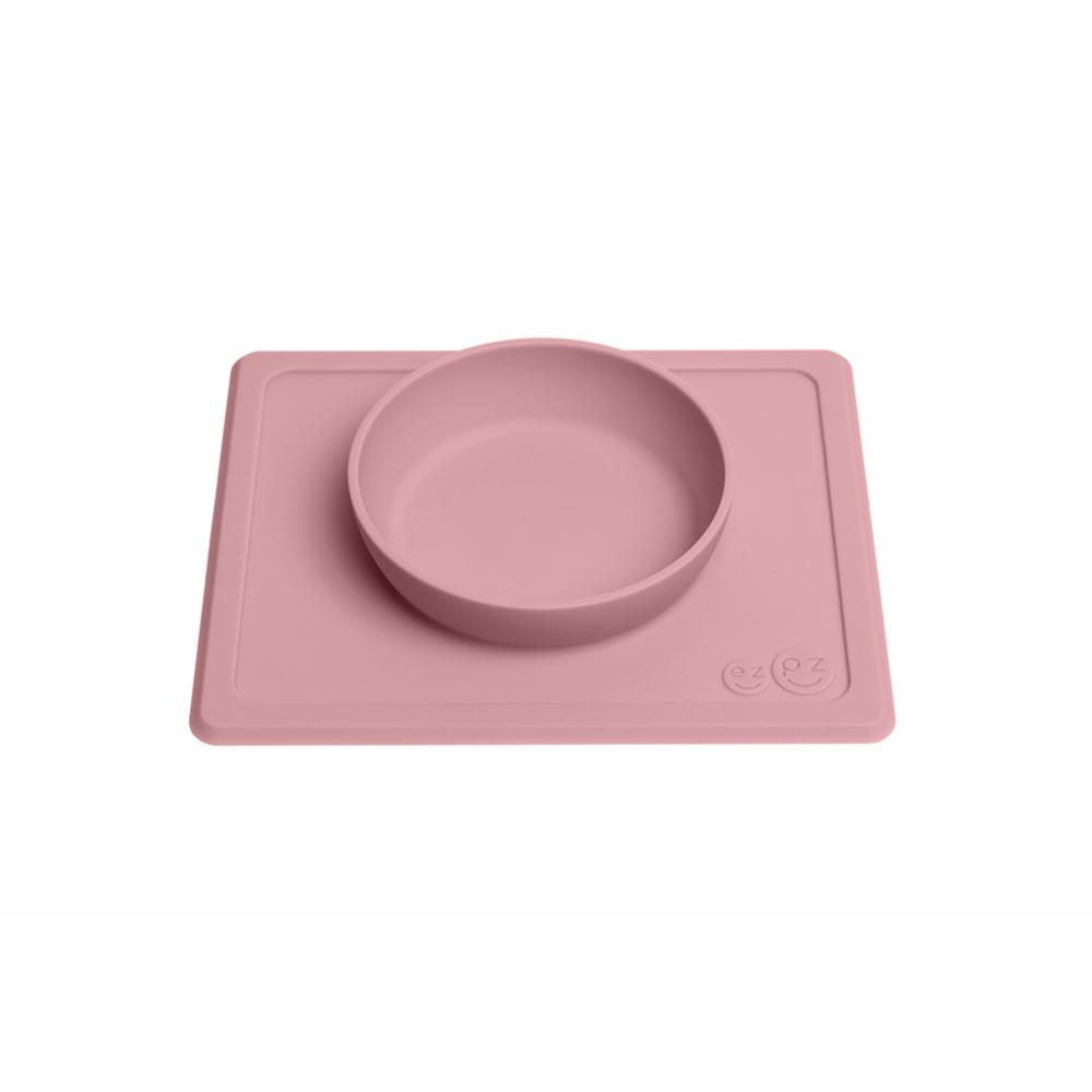 ezpz Mini Bowl lasten ruokakulho + ruokailualusta, Blush