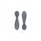ezpz Tiny Spoons Ensilusikka 2kpl, Gray