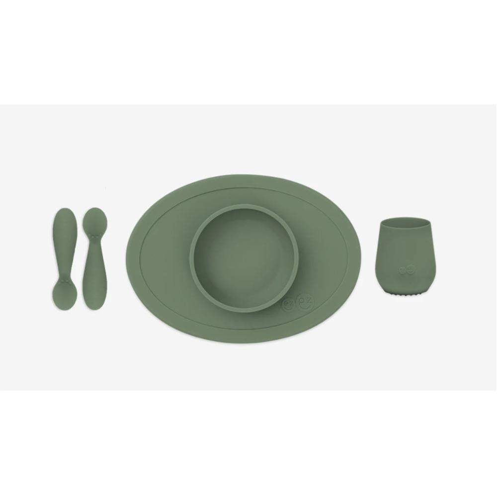 ezpz First Food Set lasten astiasto, Olive