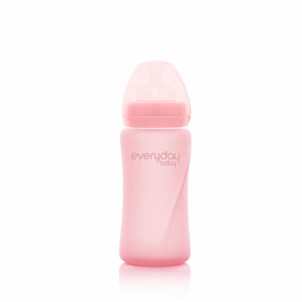 Everyday Baby Lasinen Tuttipullo 240ml, Rose Pink