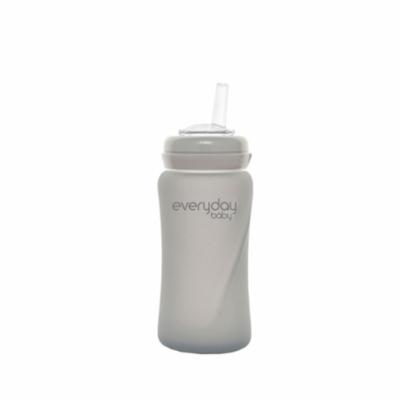 Everyday Baby Lasinen Pillipullo 240ml - Quiet Gray