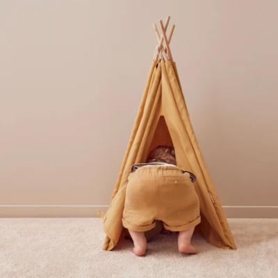 Kids Concept Tiipii Leikkiteltta keltainen