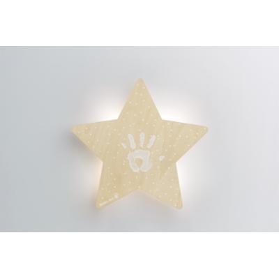 Baby Art Wall Light Vauvan kädenjälki & tähtiyövalo