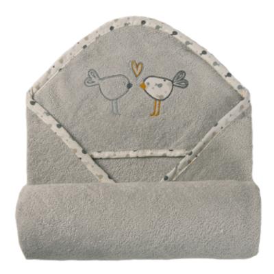 BabyMatex Maxi Huppupyyhe 100*100cm - Vaaleanharmaa