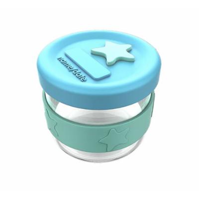 Cherub Baby Lasi&Silikoni Ruokapurkki 120ml - Vsininen