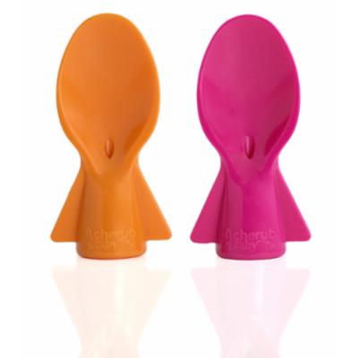 Cherub Baby Ruokapussi adapteri Lusikka 2kpl, Pinkki
