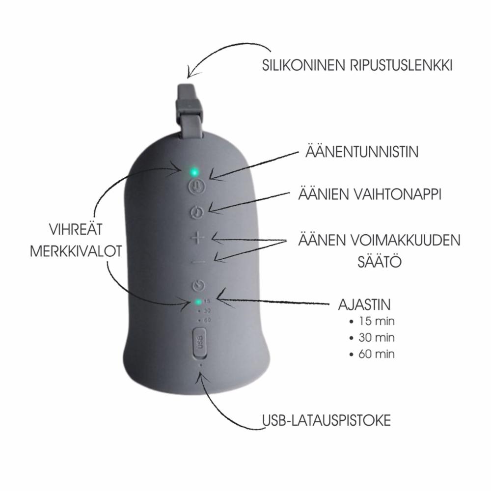Vauvan White Noise Kohinalaite yövalolla