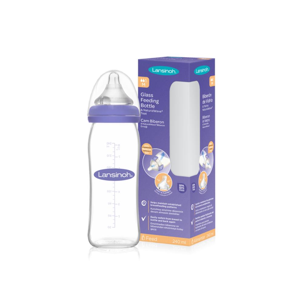 Lansinoh Glass Bottle 240ml 3m+